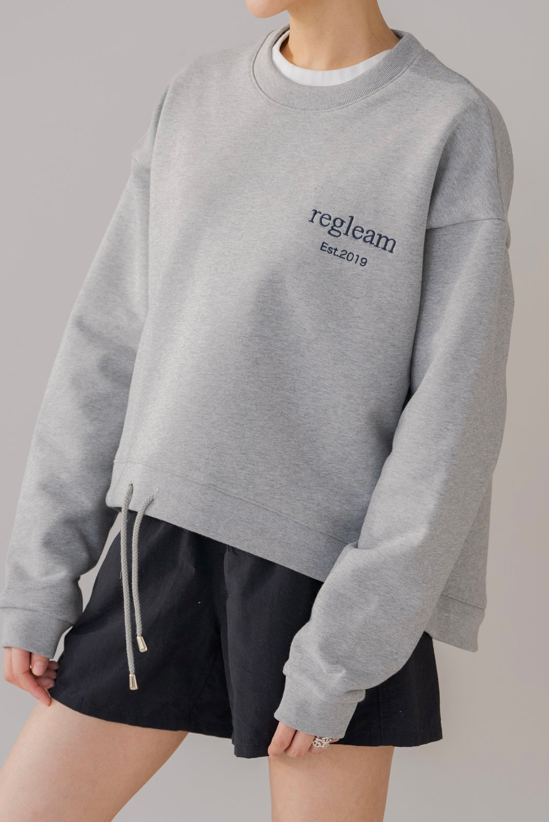 regleam テキストロゴスウェット　グレー テキストロゴスウェット｜TEXT LOGO SWEATの通販｜regleam