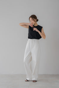 リグリーム　regleam 完売　カーブデニム　ホワイト　XS 1回着用のみ美品 カーブワイドデニム｜CURVE WIDE DENIMの通販｜regleam