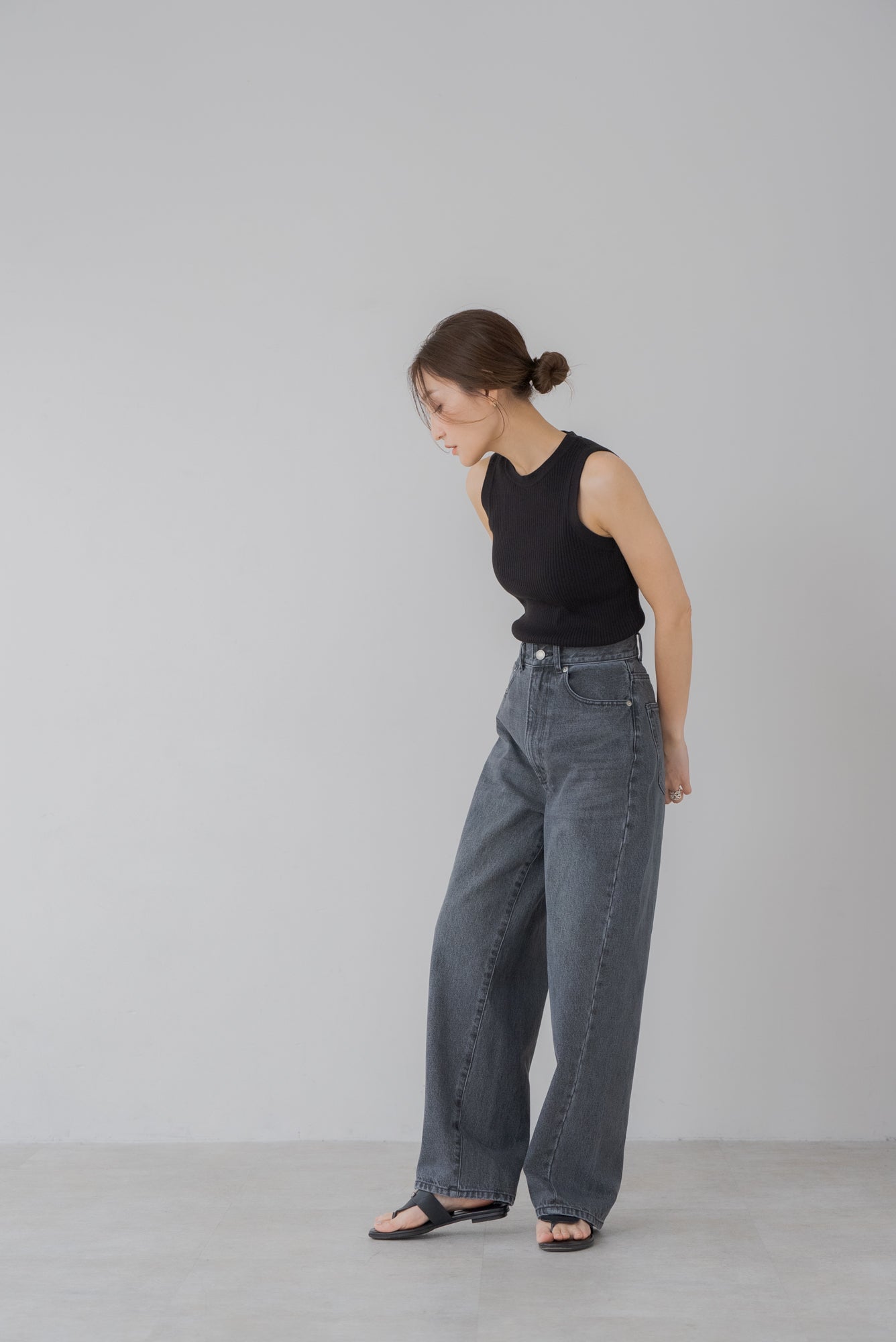 リグリーム regleam カーブワイドデニム　XS タグ付新品 カーブワイドデニム｜CURVE WIDE DENIMの通販｜regleam