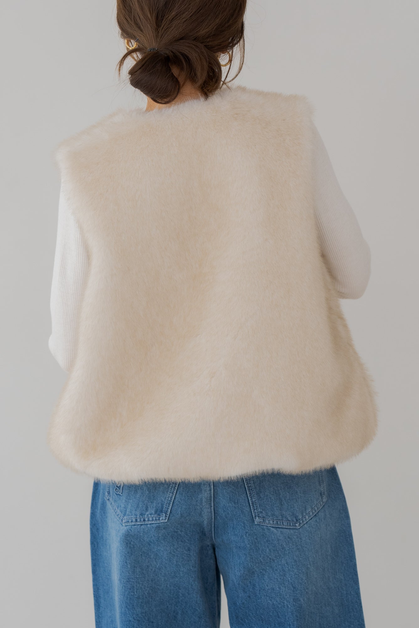 シェイプコードファーベスト｜SHAPE CORD FUR VESTの通販｜regleam