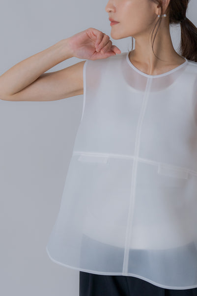 【6月27日(木)20:00〜 販売開始】シアーラッセル ノースリトップス｜SHEER RUSSEL NO SLEEVE TOPS