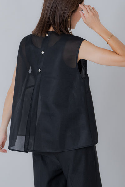 【6月27日(木)20:00〜 販売開始】シアーラッセル ノースリトップス｜SHEER RUSSEL NO SLEEVE TOPS