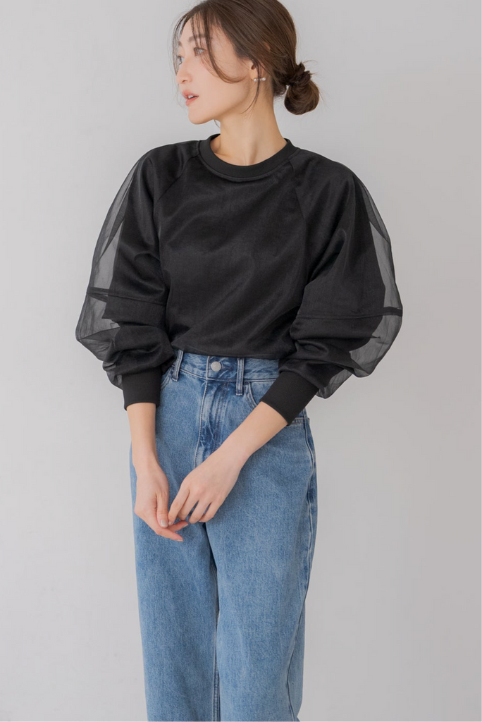 レイヤードチュールプルオーバー|LAYERED TULLE PULLOVERの通販|regleam レイヤードチュールプルオーバー|LAYERED TULLE PULLOVERの通販|regleam