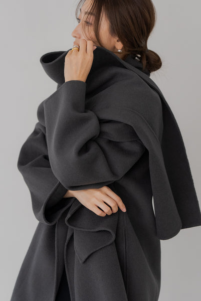 【9月8日(月)20:00〜 先行予約開始】ストール付きショートコート｜STOLE SHORT COAT