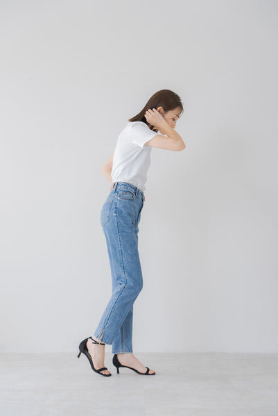 【7月12日(金)20:00〜 販売開始】STORYコラボ 綿麻ストレッチデニム｜COTTON LINEN STRETCH DENIM