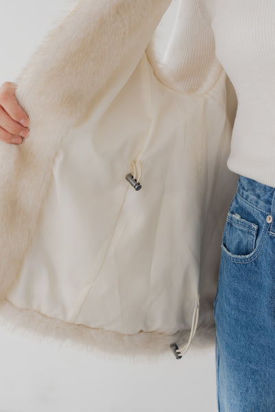 【9月8日(月)20:00〜 先行予約開始】シェイプコードファーベスト｜SHAPE CORD FUR VEST