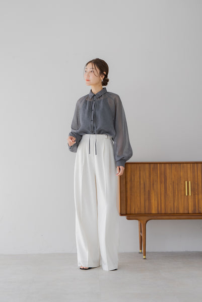 【5月12日(月)20:00〜 販売開始】リボンシアーブラウス｜RIBBON SHEER BLOUSE