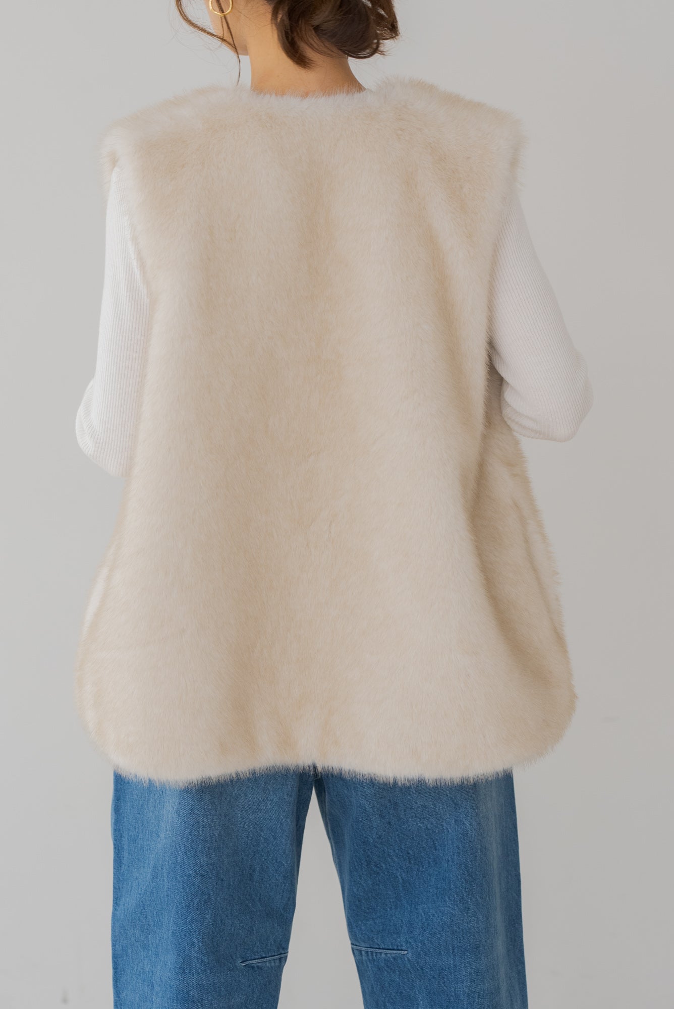 シェイプコードファーベスト｜SHAPE CORD FUR VESTの通販｜regleam