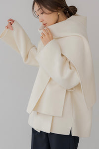 【9月8日(月)20:00〜 先行予約開始】ストール付きショートコート｜STOLE SHORT COAT