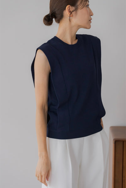 【6月13日(木)20:00〜 販売開始】スクエアノースリニット｜SQUARE NO SLEEVE KNIT