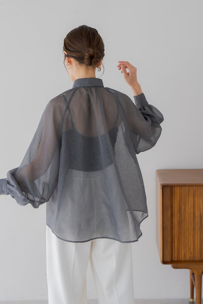 【5月12日(月)20:00〜 販売開始】リボンシアーブラウス｜RIBBON SHEER BLOUSE