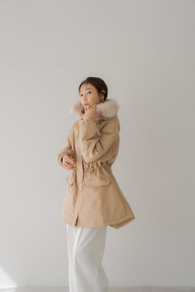 【10月11日(金)20:00〜 予約販売開始】ファー付きミリタリーコート｜FUR MILITARY COAT