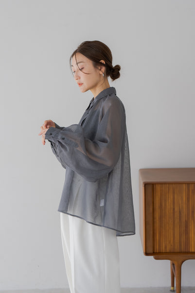 【5月12日(月)20:00〜 販売開始】リボンシアーブラウス｜RIBBON SHEER BLOUSE