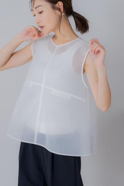 【6月27日(木)20:00〜 販売開始】シアーラッセル ノースリトップス｜SHEER RUSSEL NO SLEEVE TOPS