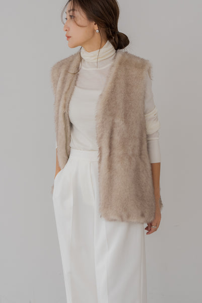 【9月8日(月)20:00〜 先行予約開始】シェイプコードファーベスト｜SHAPE CORD FUR VEST