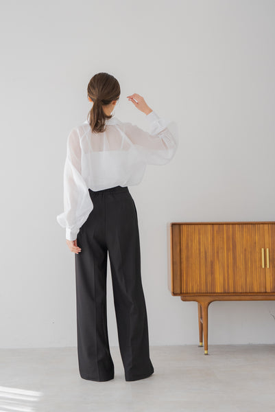 【5月12日(月)20:00〜 販売開始】リボンシアーブラウス｜RIBBON SHEER BLOUSE