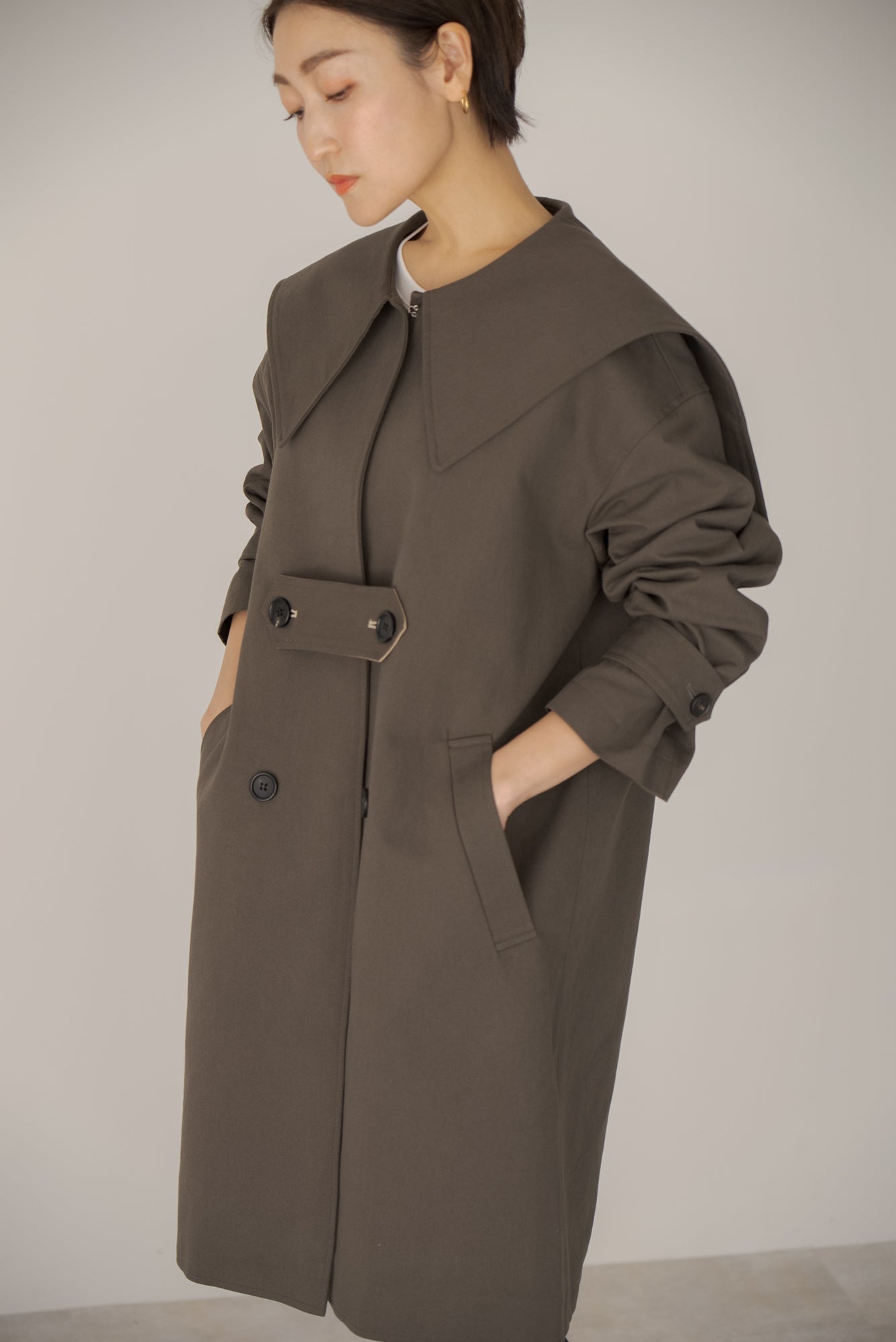 ビッグカラー ツイルコート｜BIG COLLAR TWILL COAT – regleam