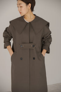 美品　regleam 完売ビッグカラーツイルコート ビッグカラー ツイルコート｜BIG COLLAR TWILL COAT – regleam