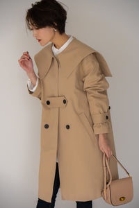 regleam ミディアム丈のツイルコート ビッグカラー ツイルコート｜BIG COLLAR TWILL COAT – regleam