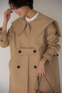 regleam ミディアム丈のツイルコート ビッグカラー ツイルコート｜BIG COLLAR TWILL COAT – regleam