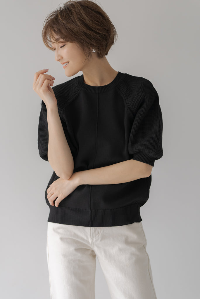 ラグランスリーブパフニット ｜ RAGLAN SLEEVE PUFF KNIT – regleam