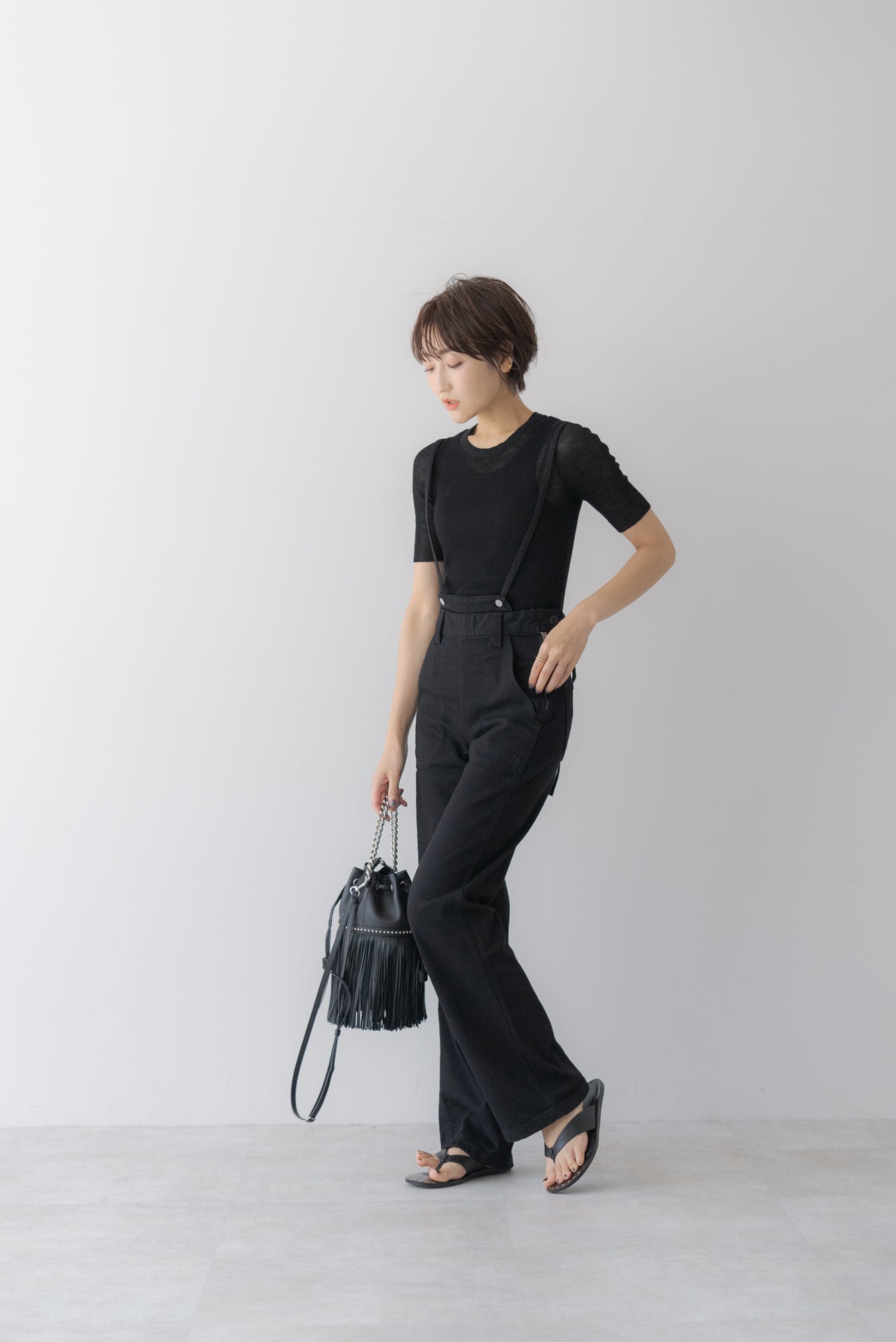 バックリボン サロペットデニム ｜ BACK RIBBON DENIM OVERALLSの通販｜regleam