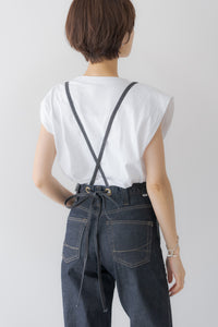 バックリボン サロペットデニム ｜ BACK RIBBON DENIM OVERALLSの通販 