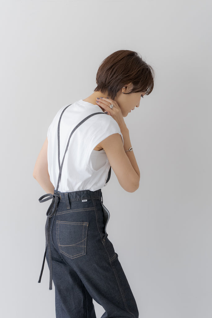 バックリボン サロペットデニム ｜ BACK RIBBON DENIM OVERALLSの通販