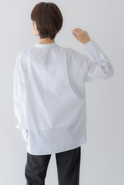 レイヤード スタンドカラーシャツ｜LAYERED STAND COLLAR SHIRT