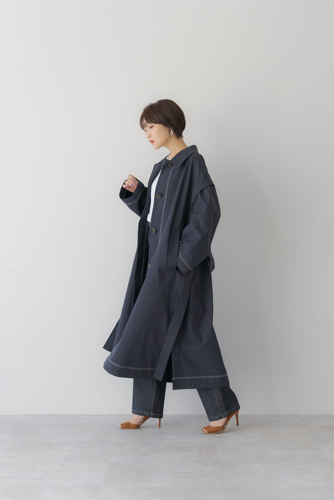 スライ【THROW】LAYERED SOUTIEN COLLAR コート