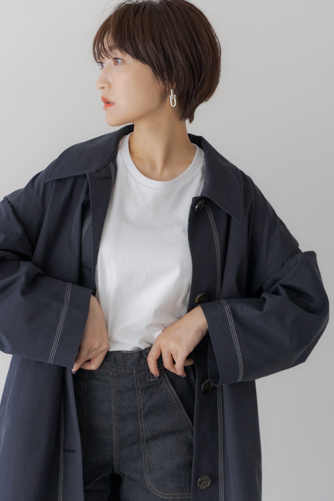 2WAY ステンカラーコート｜2WAY SOUTIEN COLLAR COATの通販｜regleam