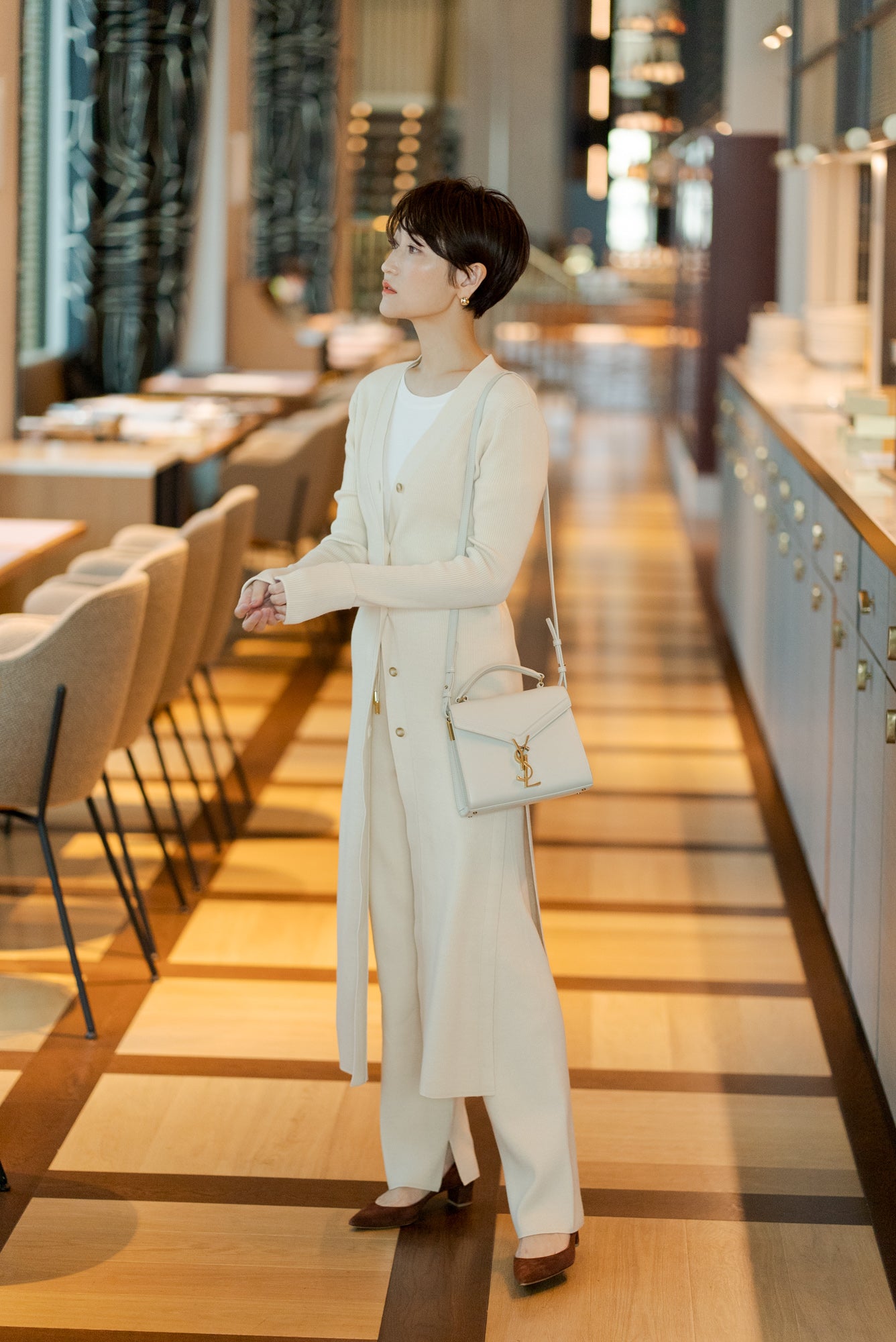 リグリーム regleam サイドスリットスティックパンツ　XS リグリーム regleam サイドスリットスティックパンツ XS サイド