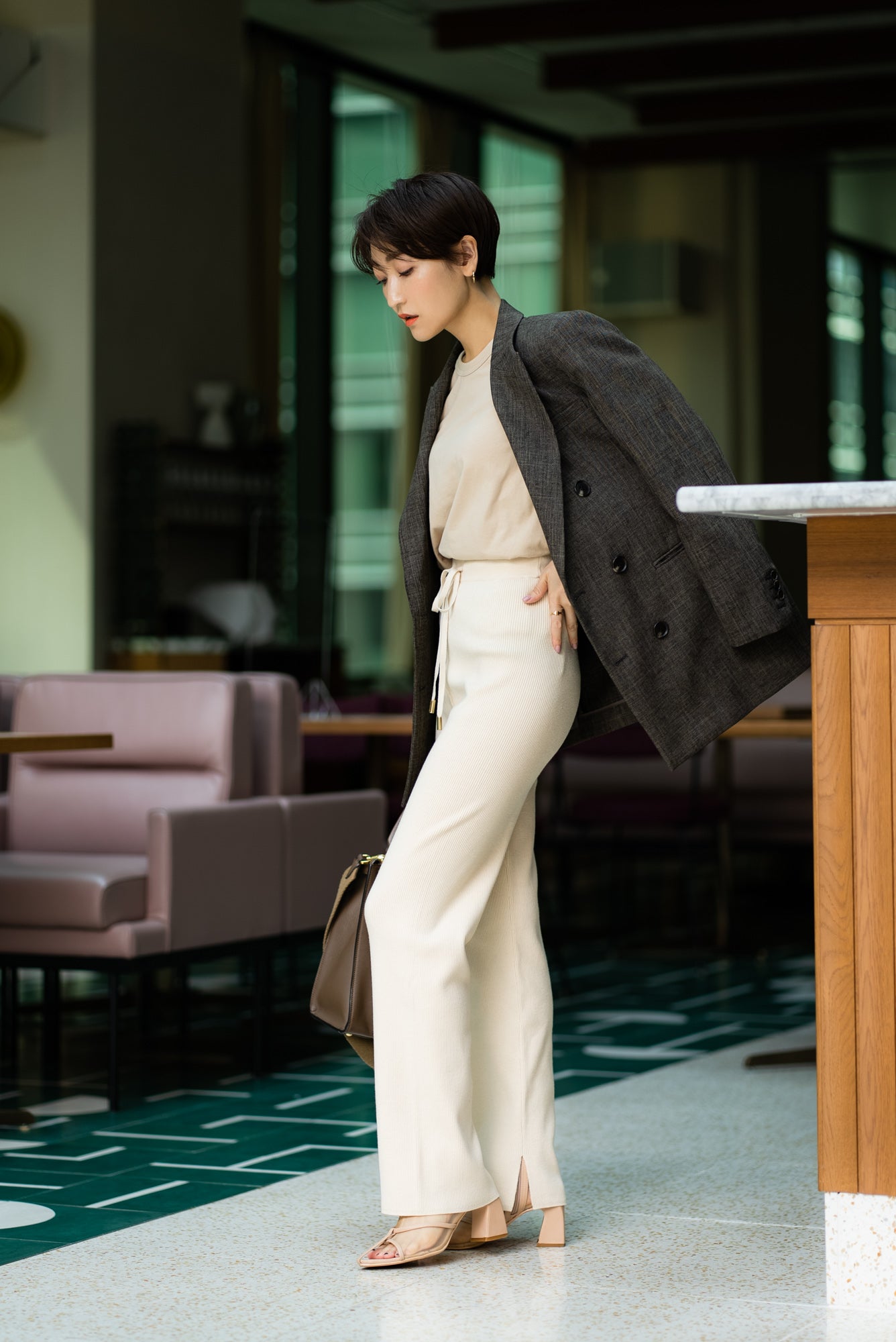 リブニットパンツ｜RIB KNIT PANTSの通販｜regleam