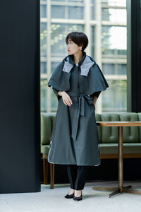regleam リグリーム　ポンチョコート　ネイビー フーディーケープコート｜HOODY CAPE COATの通販｜regleam