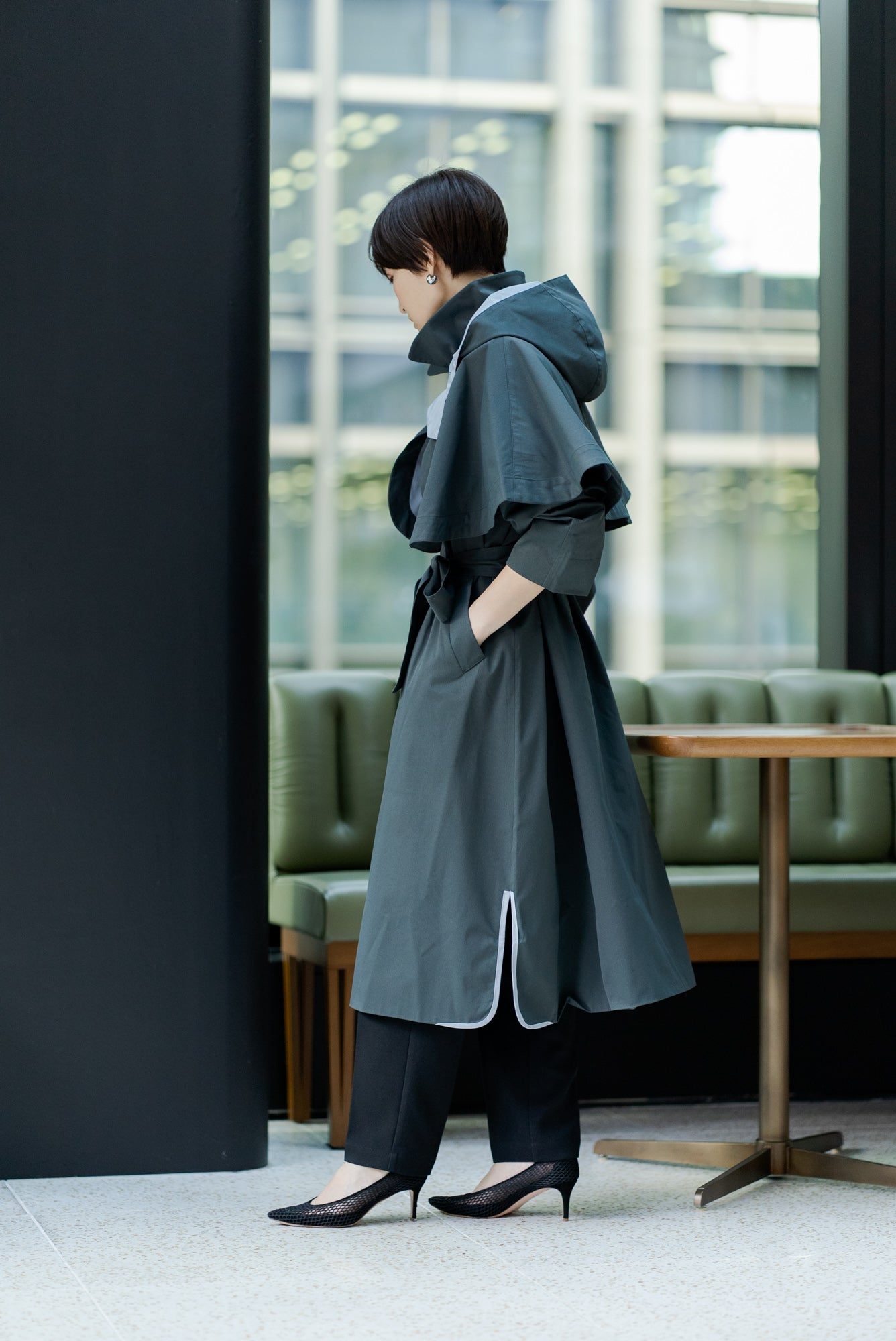 値下げ❕Nala ナラHooded Cape Coat フーデッドケープ 値下げ❕Nala ナラHooded Cape Coat フーデッドケープ