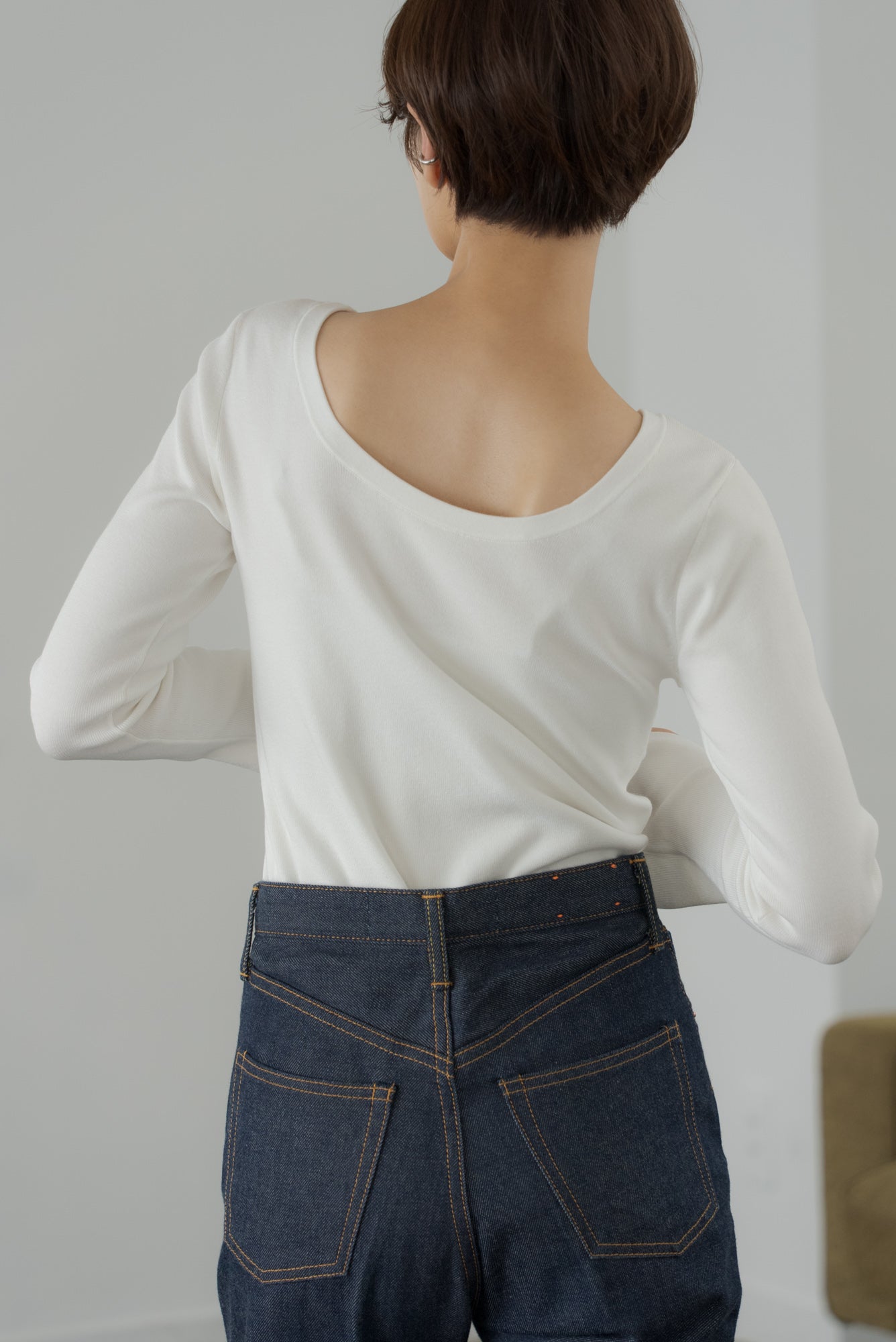 5分袖シアーニット｜HALF SLEEVE SHEER KNITの通販｜regleam
