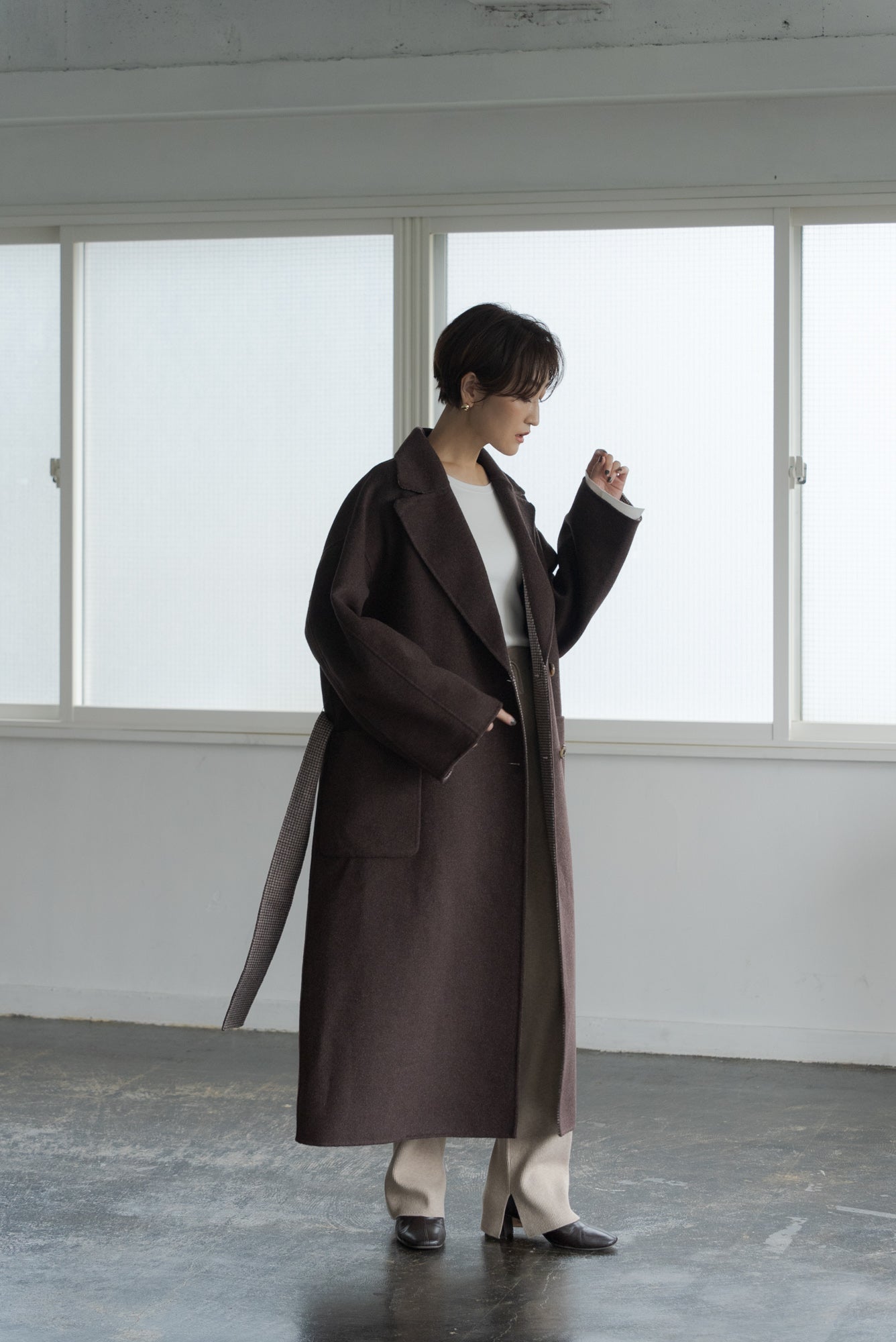 リバーシブルチェックコート | REVERSIBLE CHECK COATの通販