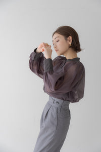 インナー付きシアーブラウス｜ SHEER BLOUSE WITH INNER – regleam