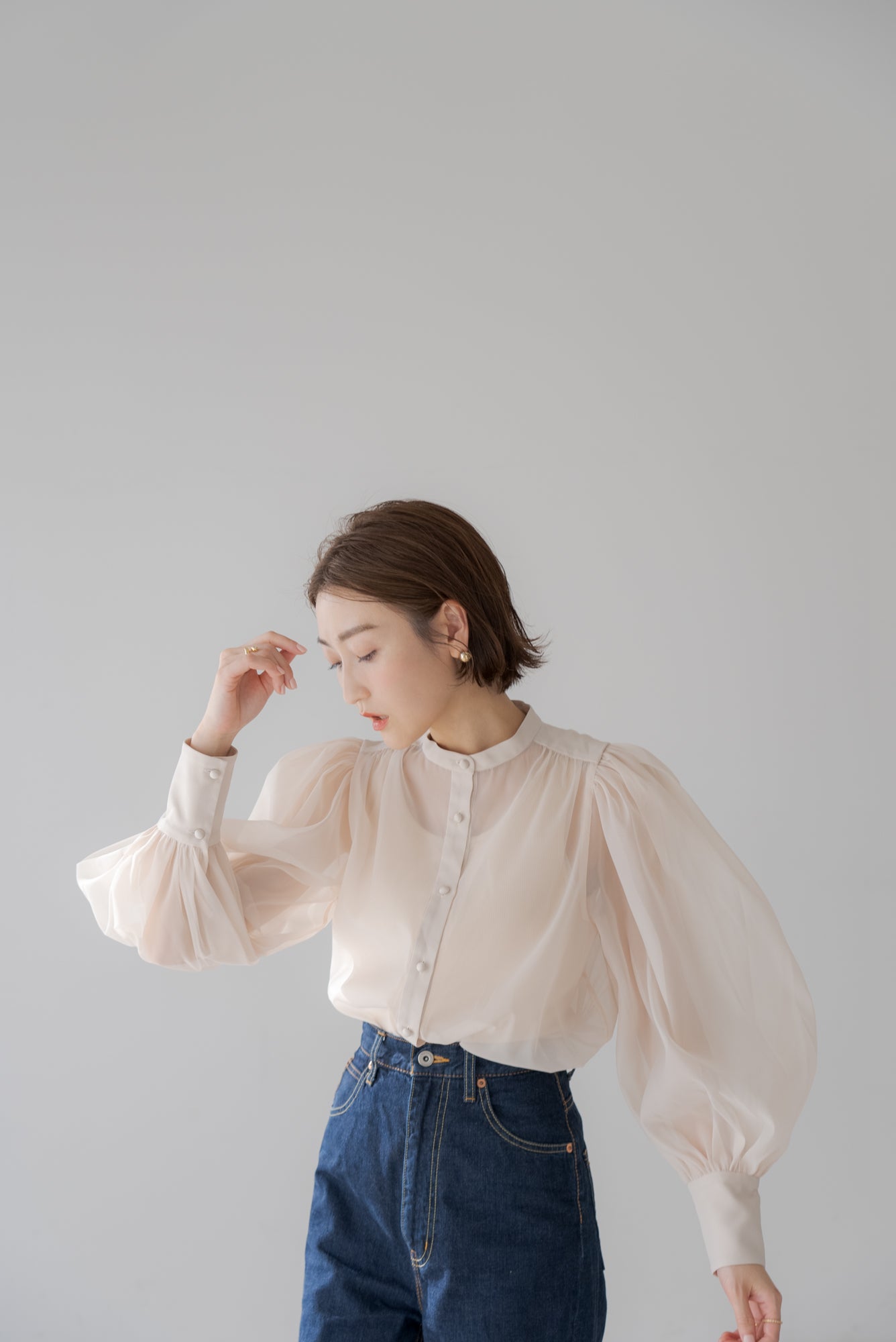 インナー付きシアーブラウス｜ SHEER BLOUSE WITH INNER – regleam
