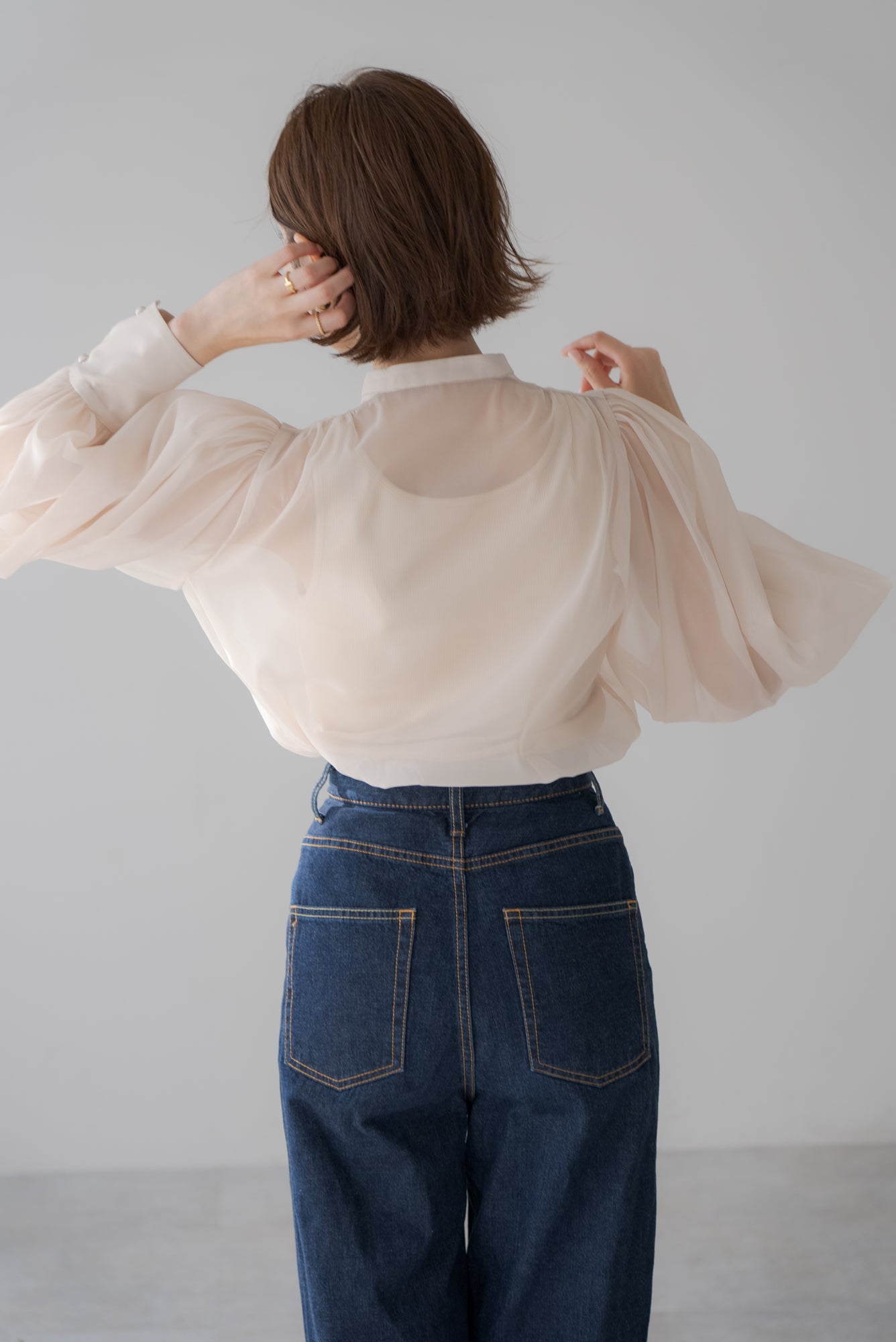 インナー付きシアーブラウス｜ SHEER BLOUSE WITH INNER – regleam
