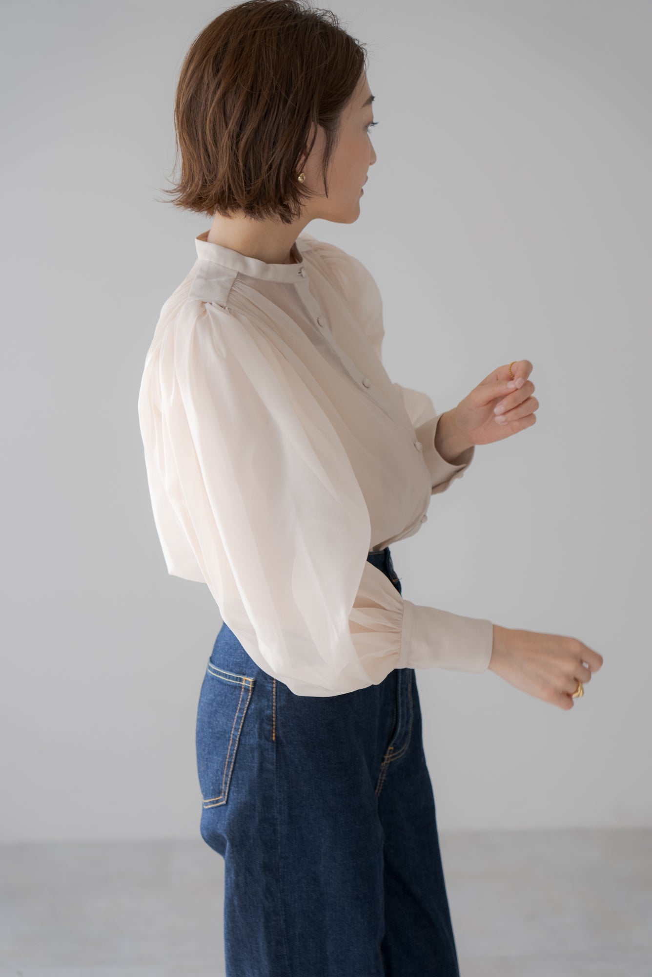 インナー付きシアーブラウス｜ SHEER BLOUSE WITH INNER – regleam