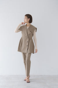 regleam BIG COLAR GILLET ビックカラージレ　ブラウン　M ビッグカラージレ｜BIG COLLAR GILETの通販｜regleam