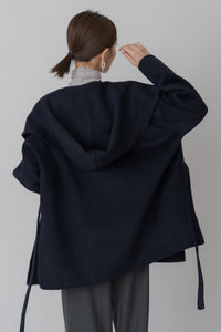 美品　regleam フーディーショートコート　ネイビー フーディーショートコート｜HOODIE SHORT COATの通販｜regleam