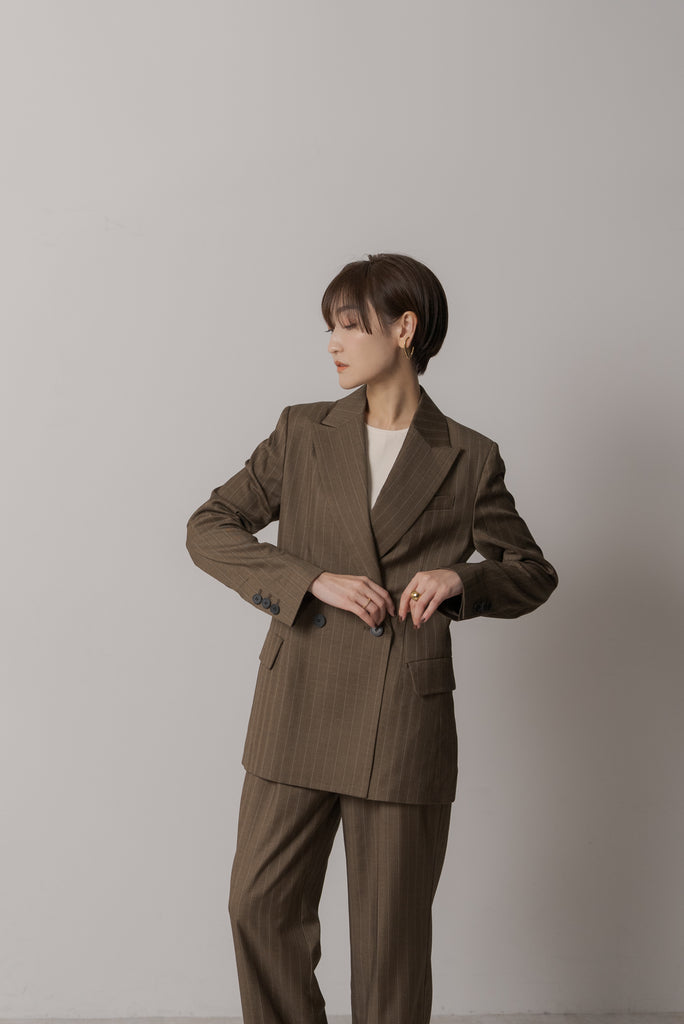 ピンストライプ テーラードジャケット｜PINSTRIPE TAILORED JACKETの ...