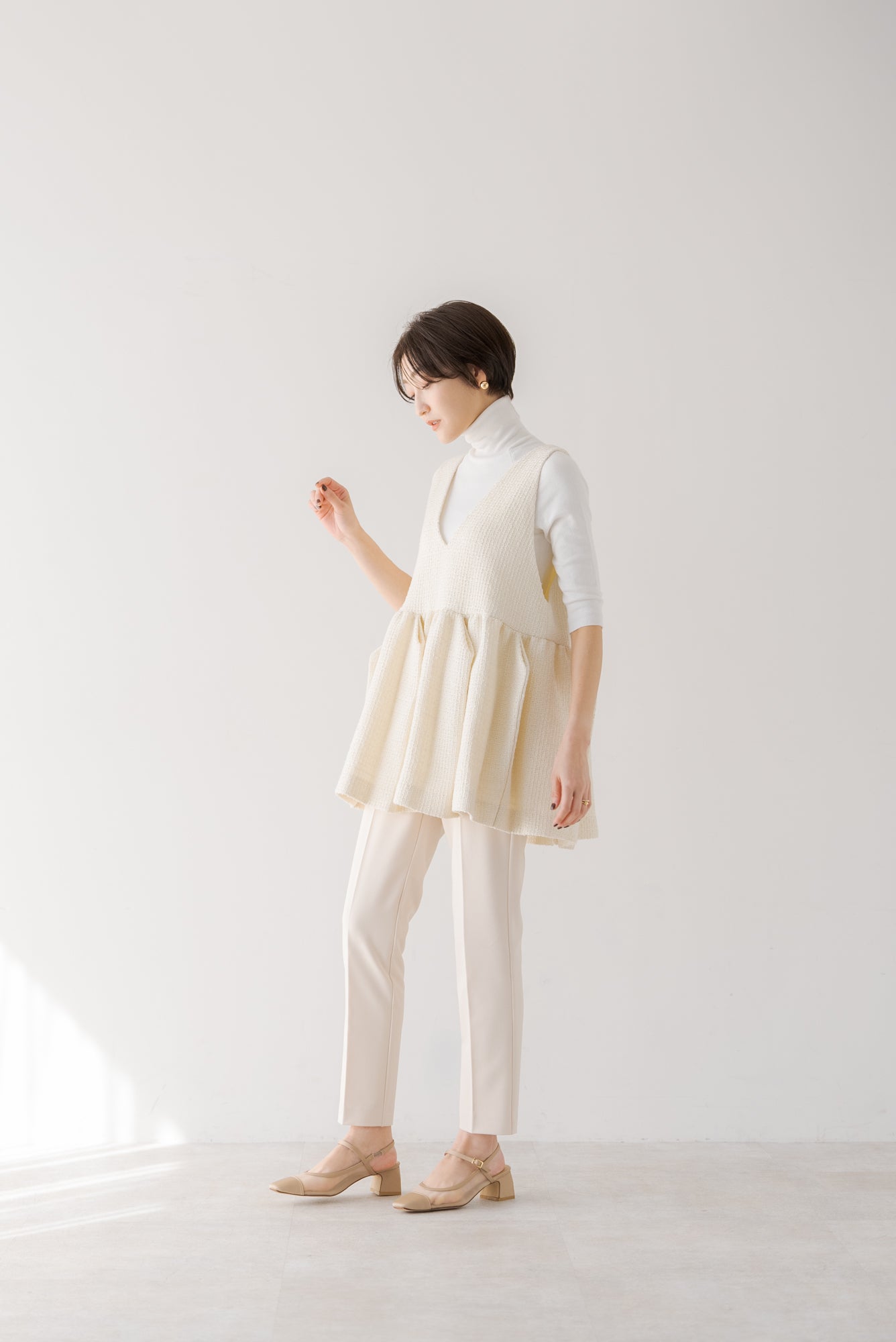 regleam ツイードペプラムベスト　入園　入学 ツイードペプラムベスト｜TWEED PEPLUM VESTの通販｜regleam