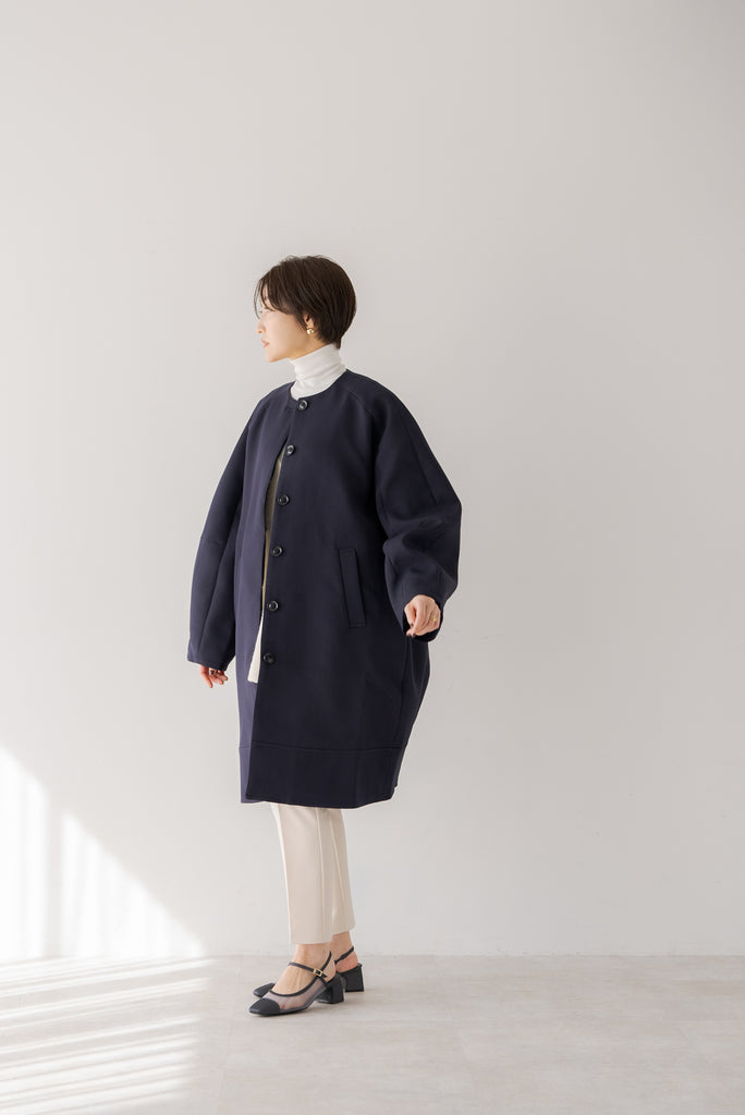 ノーカラーコクーンコート｜NO COLLAR COCOON COATの通販｜regleam