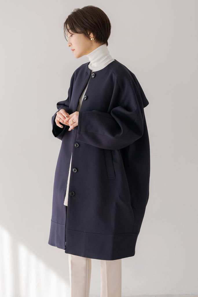 ノーカラーコクーンコート｜NO COLLAR COCOON COATの通販｜regleam