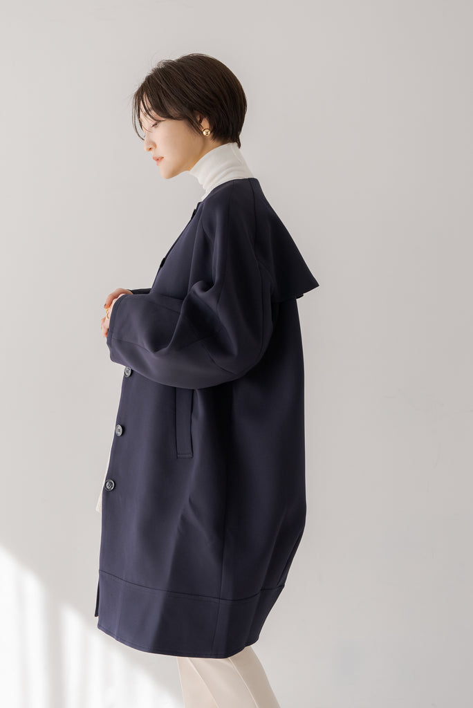 ノーカラーコクーンコート｜NO COLLAR COCOON COATの通販｜regleam