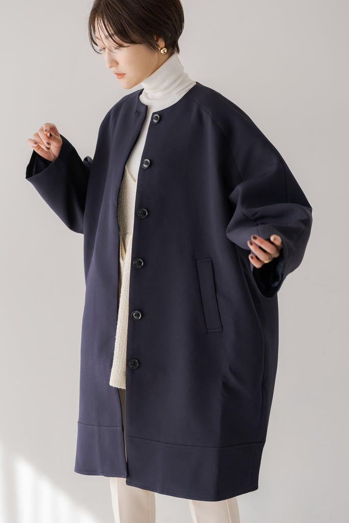 ノーカラーコクーンコート｜NO COLLAR COCOON COATの通販｜regleam