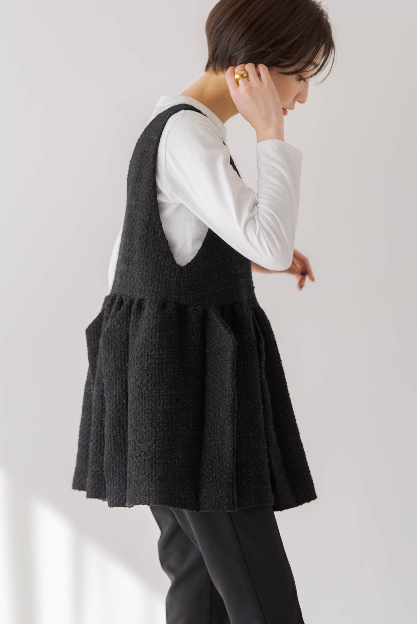ァッション人気ブランドランキング ツイードペプラムベスト｜TWEED PEPLUM VESTの通販｜regleam ベスト/ジレ